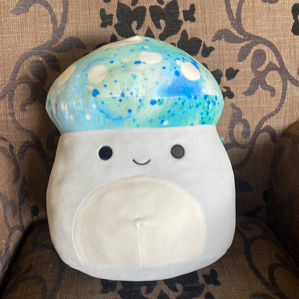 Xavier the blue mushroom squishmallow!
